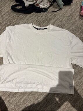Only & Sons White Crew Tee with Subtle Label